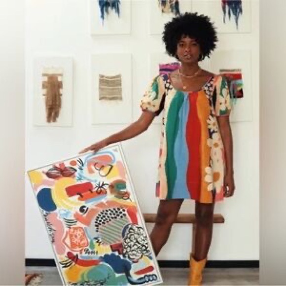 FARM RIO Super Fun Daisy Organic Cotton Mini Dress - Picture 11 of 15